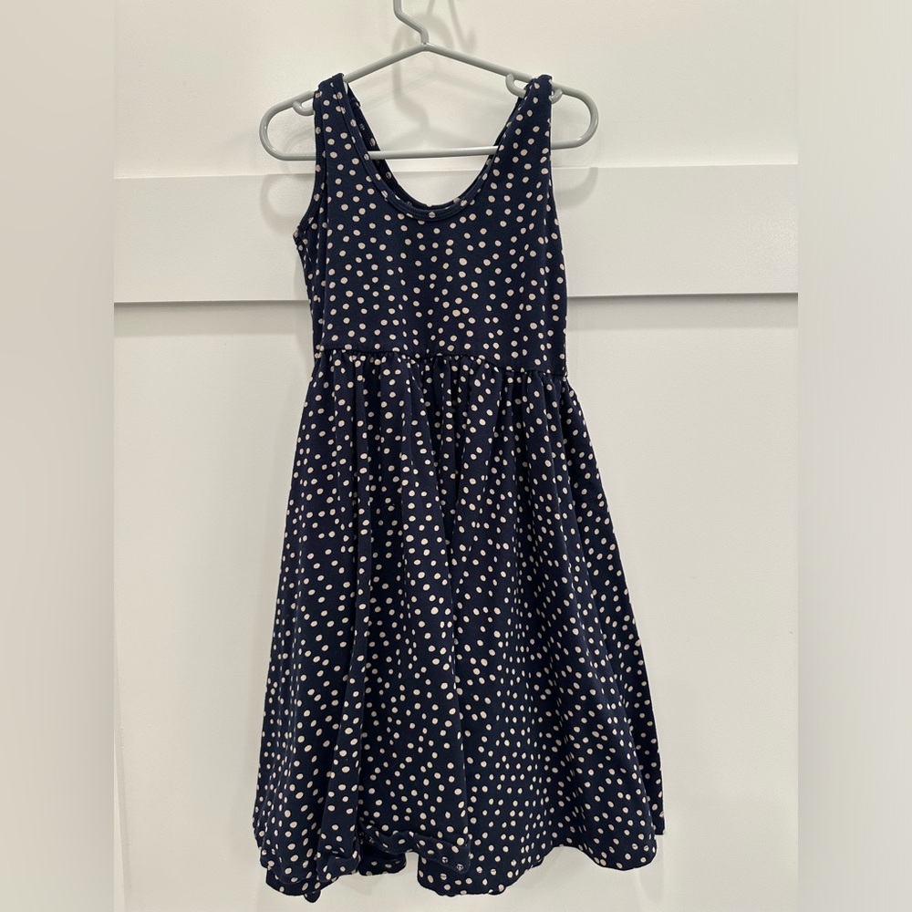 Alice + Ames Tank Ballet Dress in Navy Dot